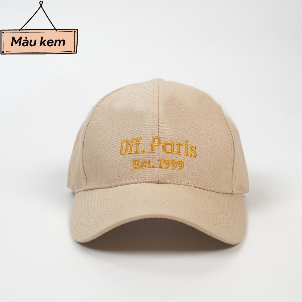 Mũ Lưỡi Trai Nón Off Paris 478 Phong Cách Ulzzang Form Unisex Nam Nữ - Hata24h