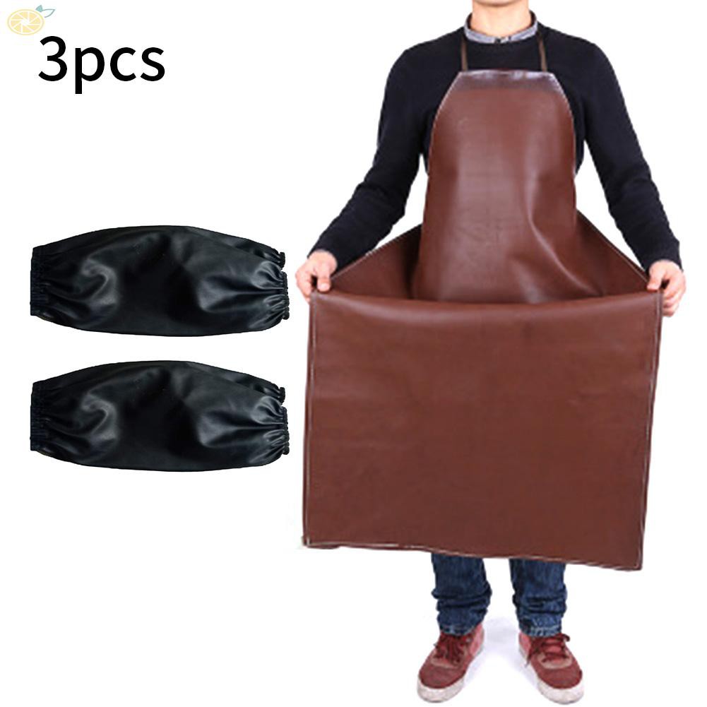 Tạp Dề Kèm 2 Tay Áo Chống Thấm Nước Cho Thợ Hàn