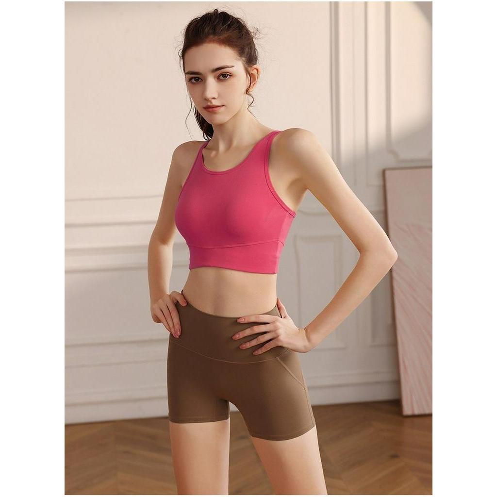 Phù Hợp Với HER Áo Ngực Thể Thao Một Mảnh Cường Độ Cao Chống Sốc Yoga Áo Ngực Tập Hợp Giọt Nước Trở Lại Làm Đẹp Chạy Bộ Thể Dục Xe Tăng Top Nữ