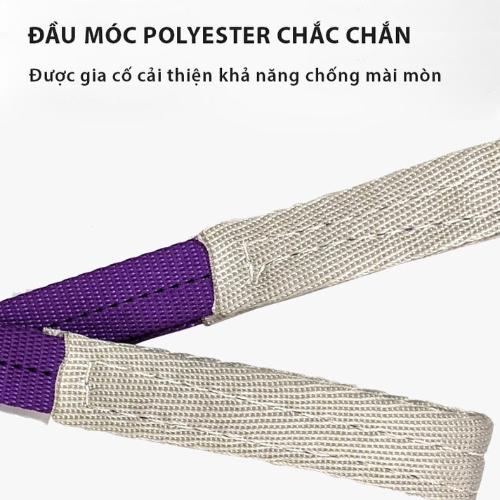 Dây Cáp Vải Cẩu Hàng - Hệ số 5:1 Loại 1 Tấn