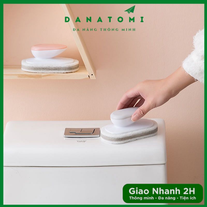 Dụng Cụ Rửa Chén Bát, Chà Bếp, Chà Bồn Rửa Chén Có Tay Cầm Tiện Lợi