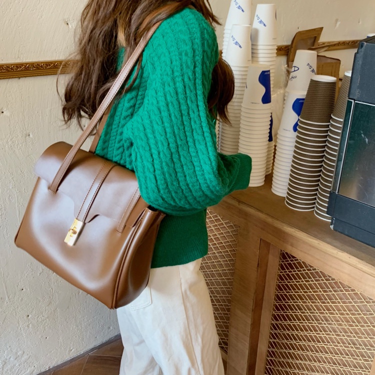 Túi IELGY cỡ lớn phong cách retro dễ phối đồ thời trang cho nữ