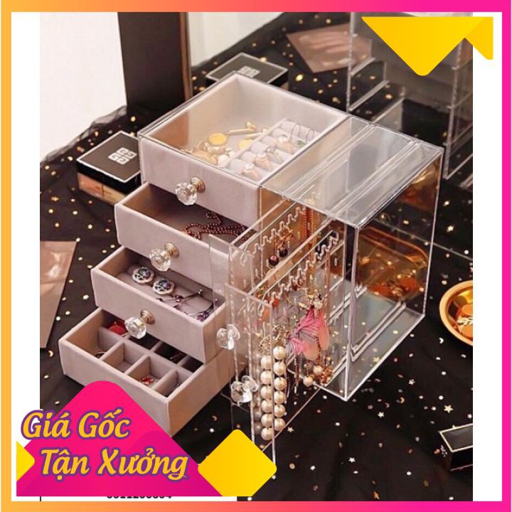 Kệ Đựng Trang Sức - Giá Trưng Bày Bông Tai Dây Chuyền Tiện Dụng