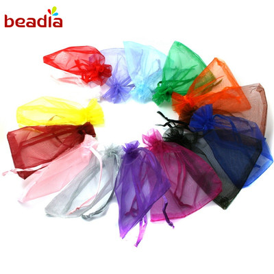 BEADIA Set 10 Túi Rút Đựng Trang Sức 7x9cm 9x12cm 10x15cm 13x18cm
