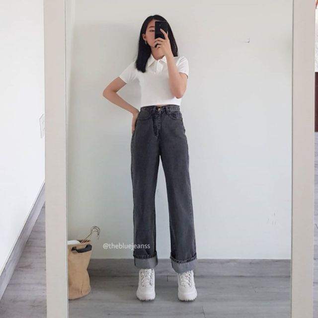 Quần Jeans Ống Rộng Mã JD02