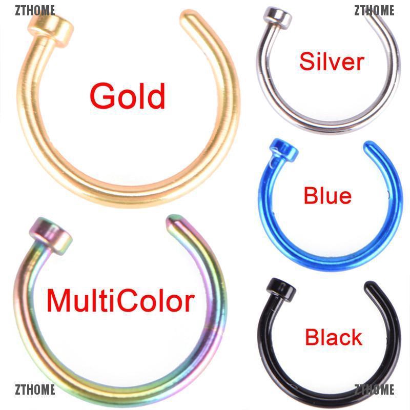 Khuyên mũi bằng thép không gỉ dùng cho y tế màu tùy chọn cá tính thời trang