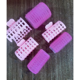 Set 2 Lô cuốn tóc tự dính có kẹp cố định