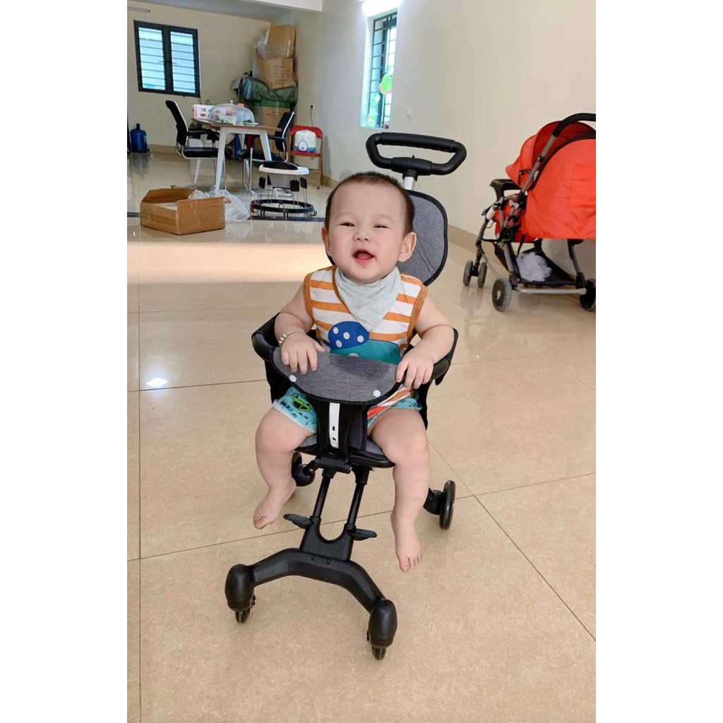 Xe Đẩy Cho Bé.Xe Đẩy Gấp Gọn Đảo Chiều Full Đệm Và Mái Cho Bé