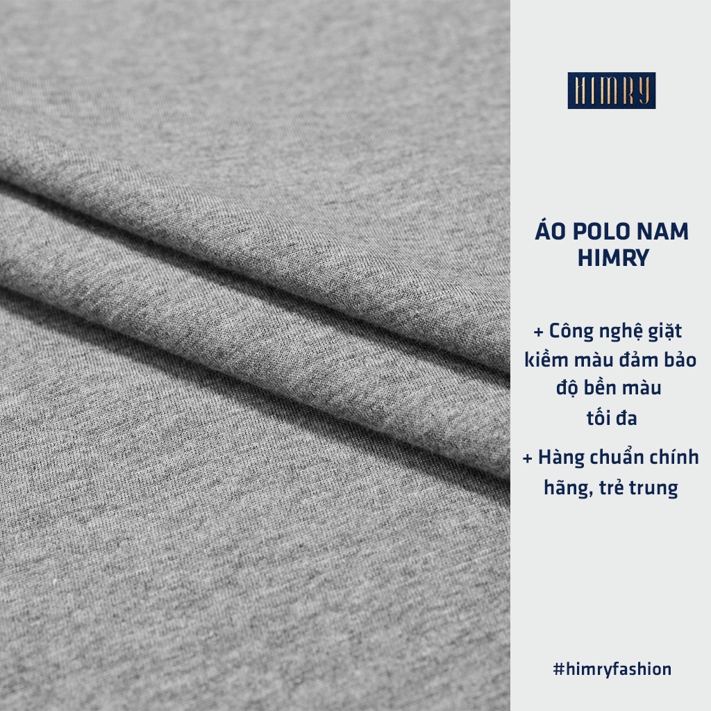 Áo thun nam polo HIMRY thiết kế vải cotton cao cấp ngắn tay cực sang trọng và lịch lãm