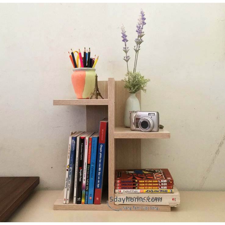 Kệ Sách Để Bàn Hình Cây 2 Tầng Cho Bàn Làm Việc KSB03 - 5dayhome | BigBuy360 - bigbuy360.vn