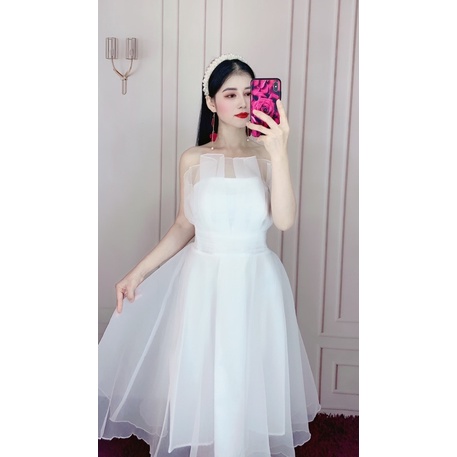 Đầm xoè dự tiệc cúp ngực bo eo con kiến siêu xinh TRIPBLE T DRESS -Size M/L (kèm ảnh/video thật) MS42Y