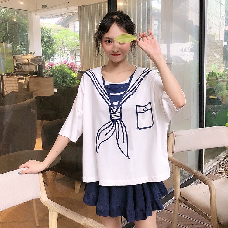 Áo Thun Nữ Tay Ngắn Dáng Rộng In Hình Dễ Thương Thiết Kế Mới