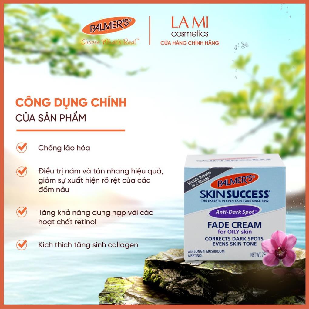 Kem dưỡng trắng sáng da ban ngày, mờ thâm nám – tàn nhang Palmer's 75g (cho da dầu)