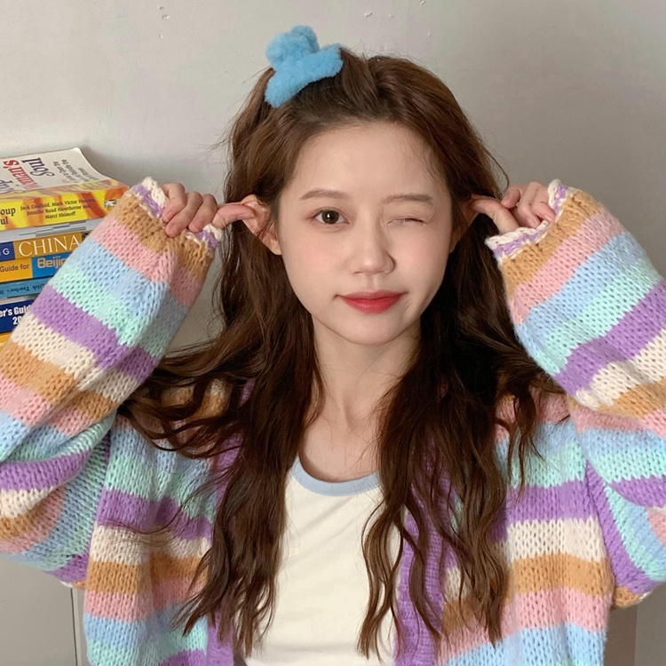 Kẹp Tóc Lông Nhung Dễ Thương Xinh Xắn Phong Cách Hàn Quốc Dành Cho Nữ