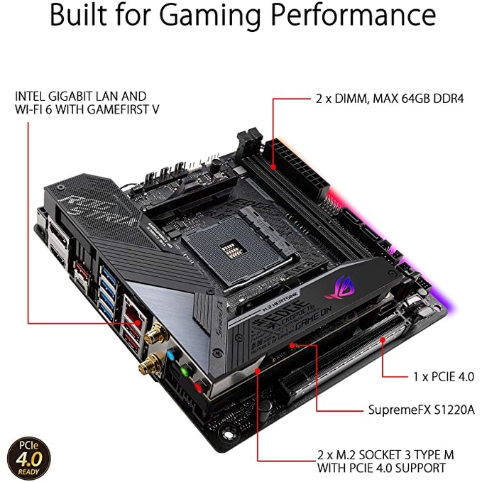 Mainboard ASUS ROG Strix X570-I Gaming - Seal - Nhập khẩu - BH 36 Tháng