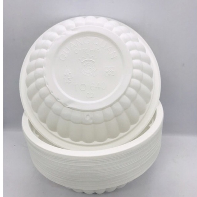 10 Bát nhựa ăn 1 lần Bát nhựa du lịch bát giấy dùng 1 lần