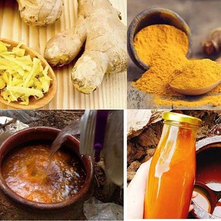 Cốt Gừng Nghệ Hạt Gấc Hạ Thổ 1L [Giảm Eo Sau Sinh, Rạn Da, Giữ Ấm Cơ Thể]