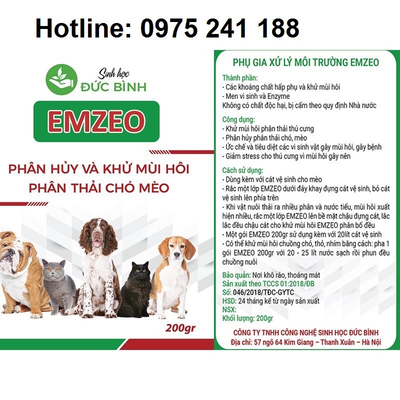 Chế phẩm khử mùi hôi phân chó mèo hiệu quả