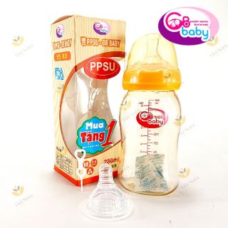 Bình sữa PPSU GB BABY hàn quốc 160ml,280ml ( loại cổ rộng)