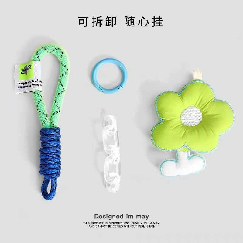 Móc Khóa Hình Bông Hoa Màu Dạ Quang Dễ Thương