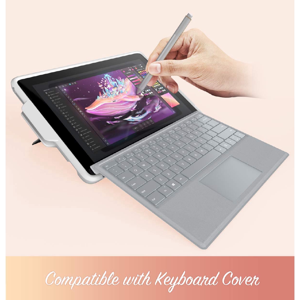 I-bason Ốp Điện Thoại Mỏng Có Ngăn Đựng Bút Chì Cho microsoft surface pro 7 plus / pro 7 / pro 6 / pro 5 / pro 4 / pro lte