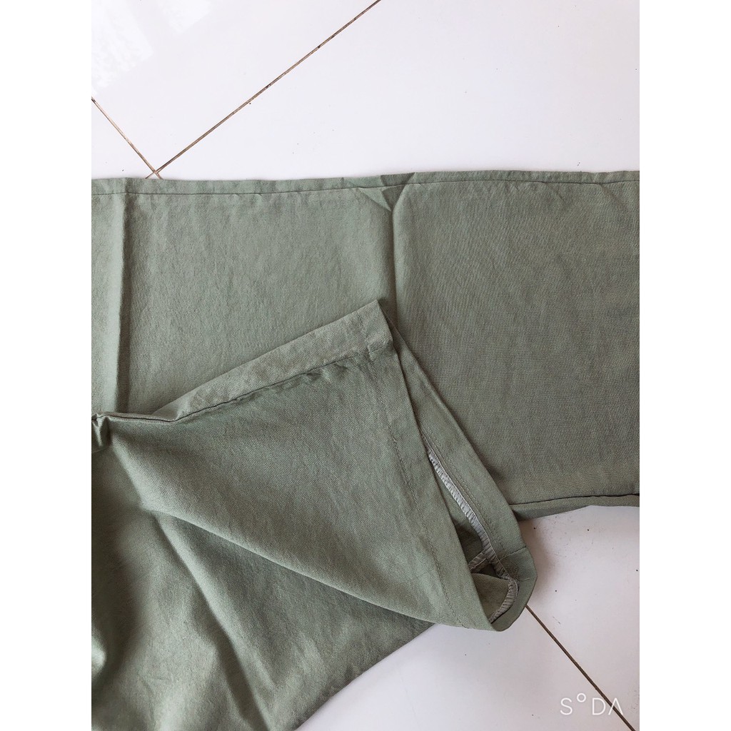 quần ống rộng nhật cúc khóa chun lưng dáng lỡ(80cm) | BigBuy360 - bigbuy360.vn