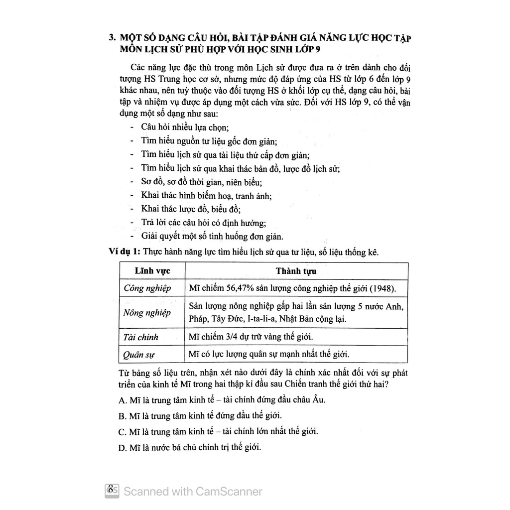 Sách Thực Hành Kiểm Tra, Đánh Giá Năng Lực Lịch Sử 9