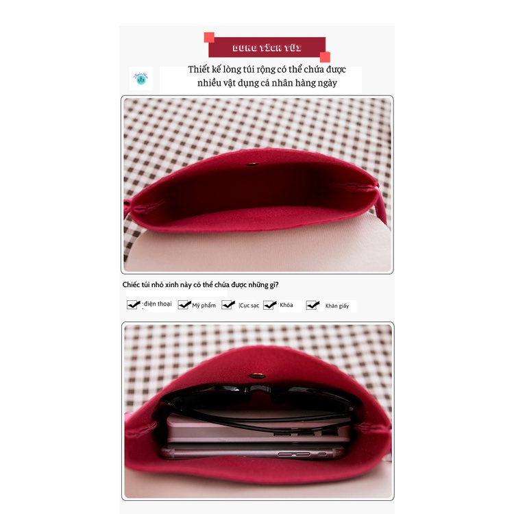 Túi Xách Đeo Vai Chất Liệu Da Mềm Phong Cách Hàn Quốc Kiểu Mới 2022-2Ngân Shop 2N005