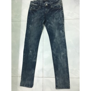 Quần Jeans Nữ GETUSED Xuất Hàn Wash Freestyle Ống Ôm - Size 28