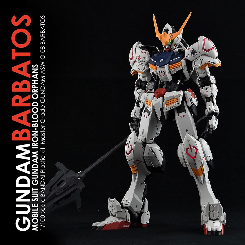 Decal Dán Trang Trí Xe Hơi GHOST Mg Barbatos 1 / 100 4th Chất Lượng Cao