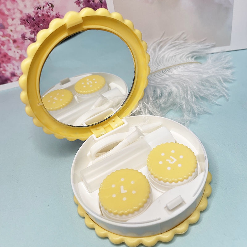 Hộp Đựng Kính Áp Tròng Hình Bánh Quy Dễ Thương