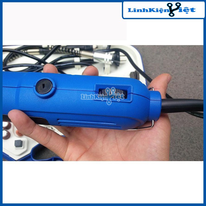 Bộ Khoan, Cắt, Mài, Doa Đa Năng 6 Tốc Độ (Max 35000r/Min) Loại Zin Full 100 Chi Tiết