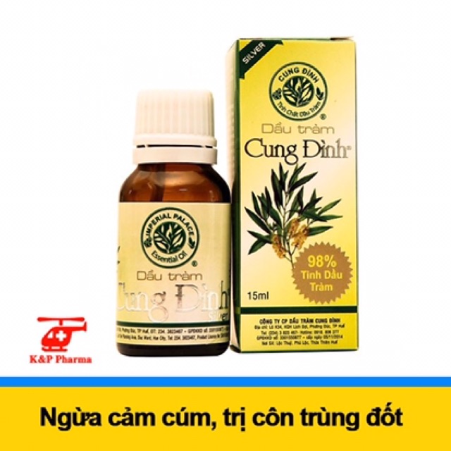 💖 TINH DẦU TRÀM CUNG ĐÌNH SILVER 15ML - 30ML | NGỪA CẢM LẠNH, CẢM HO, SỔ MŨI, ĐAU ĐẦU, CÔN TRÙNG ĐỐT, GIẢM ĐAU CƠ