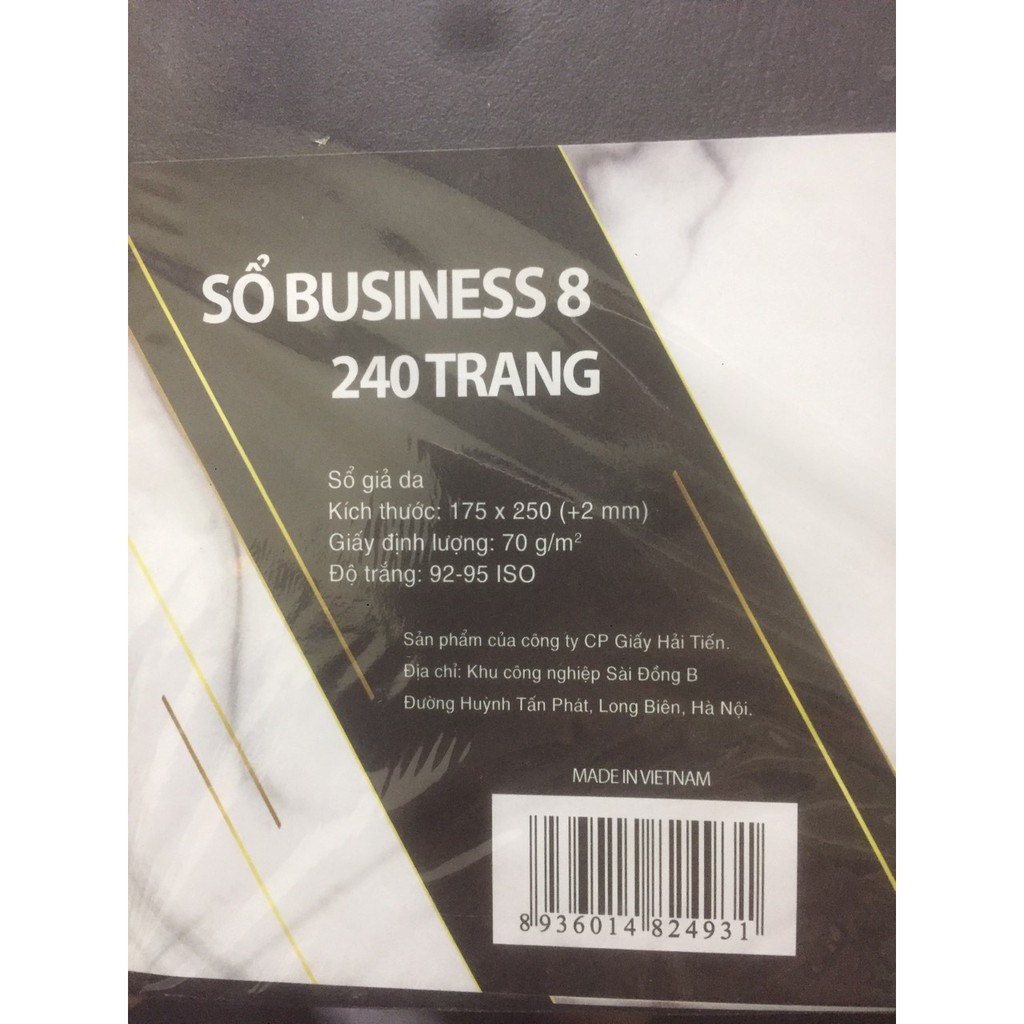 sổ business B6/B8 240trang Hải Tiến