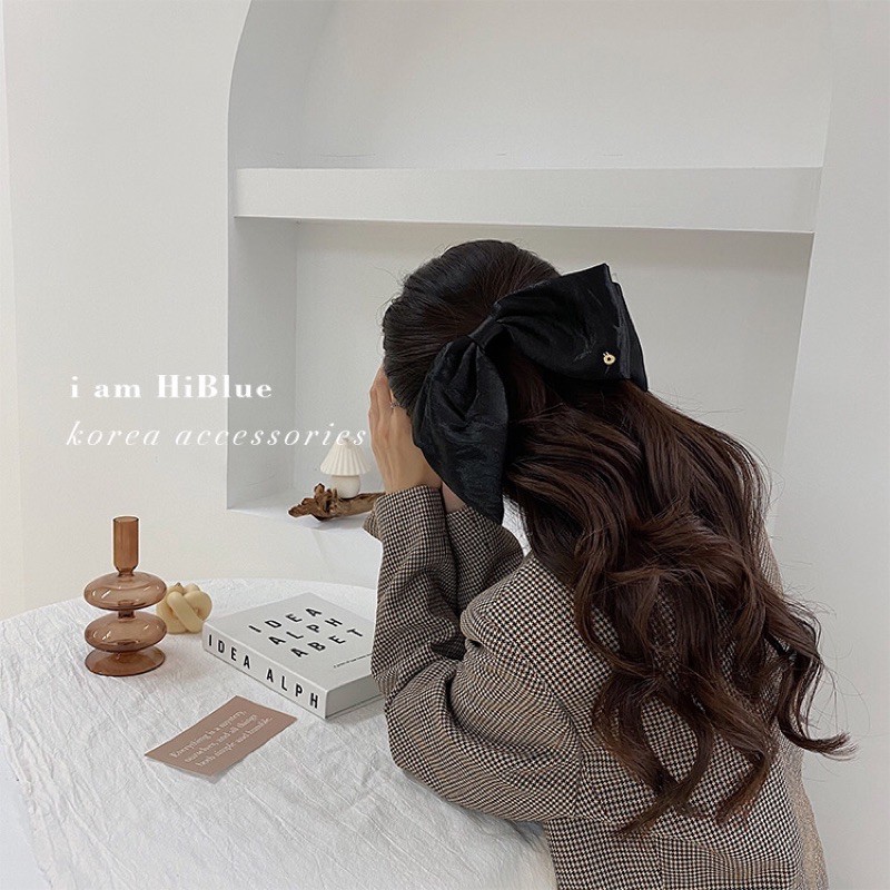 Kẹp tóc nơ xinh bảng to siêu dễ thương - Khăn turban