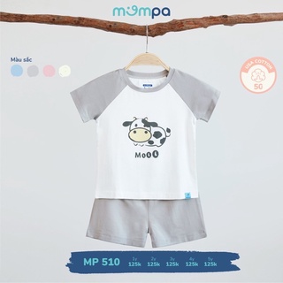 Bộ cộc tay cotton usa Mompa