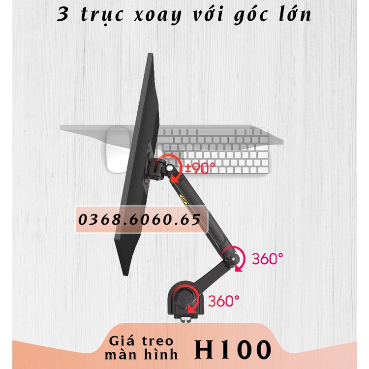 H100 #Giá Treo Màn hình #Tay treo #Giá đỡ màn hình/  –  #NB H100 #North Bayou H100