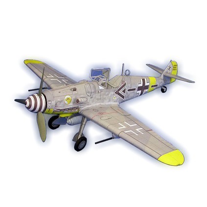 Mô hình lắp ráp máy bay chiến đấu BF-109 của Đức mô hình giấy 1:32