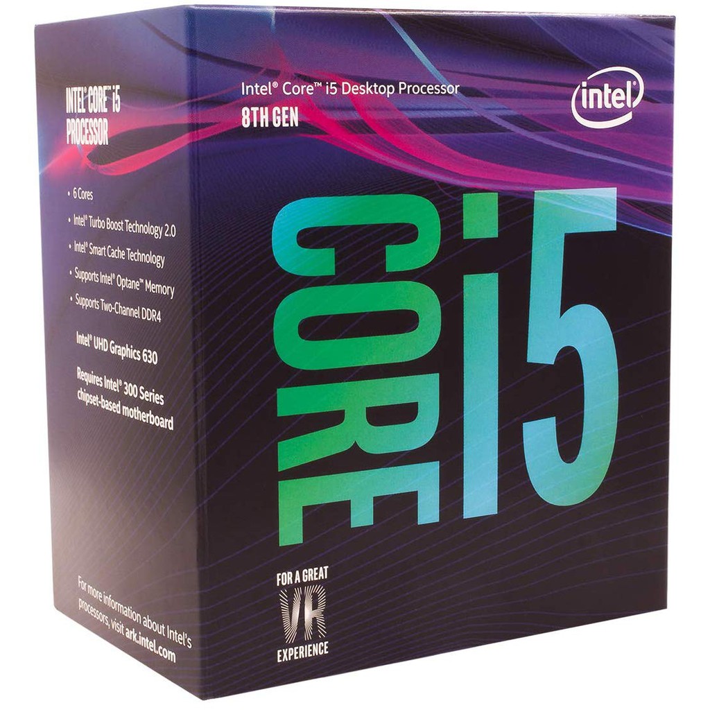 [New] CPU Intel Core i5 8400 2.8Ghz Turbo Up to 4Ghz /9MB/6 Cores, 6 Threads/Socket 1151 v2 tray - Hàng Chính Hãng