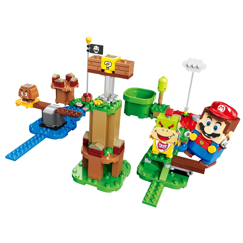 ☁LEGO Super Mario Adventure Starter Set Trẻ em trai Xếp hình Khối xây dựng lắp ráp Mô hình đồ chơi 71360
