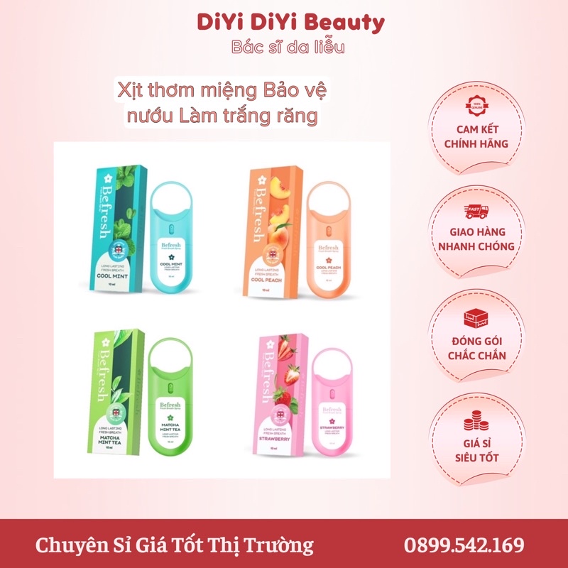 Xịt thơm miệng trắng răng Befresh chính hãng