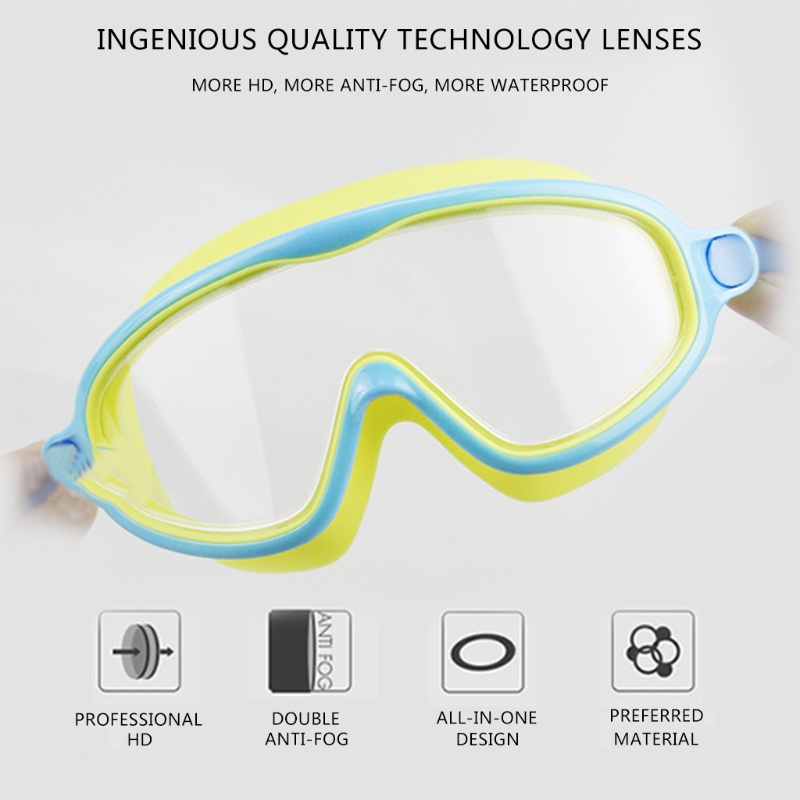 Bộ 2 Kính Bơi Trong Suốt Chống Tia UV / Sương Mù / Thấm Nước Chất Lượng Cao