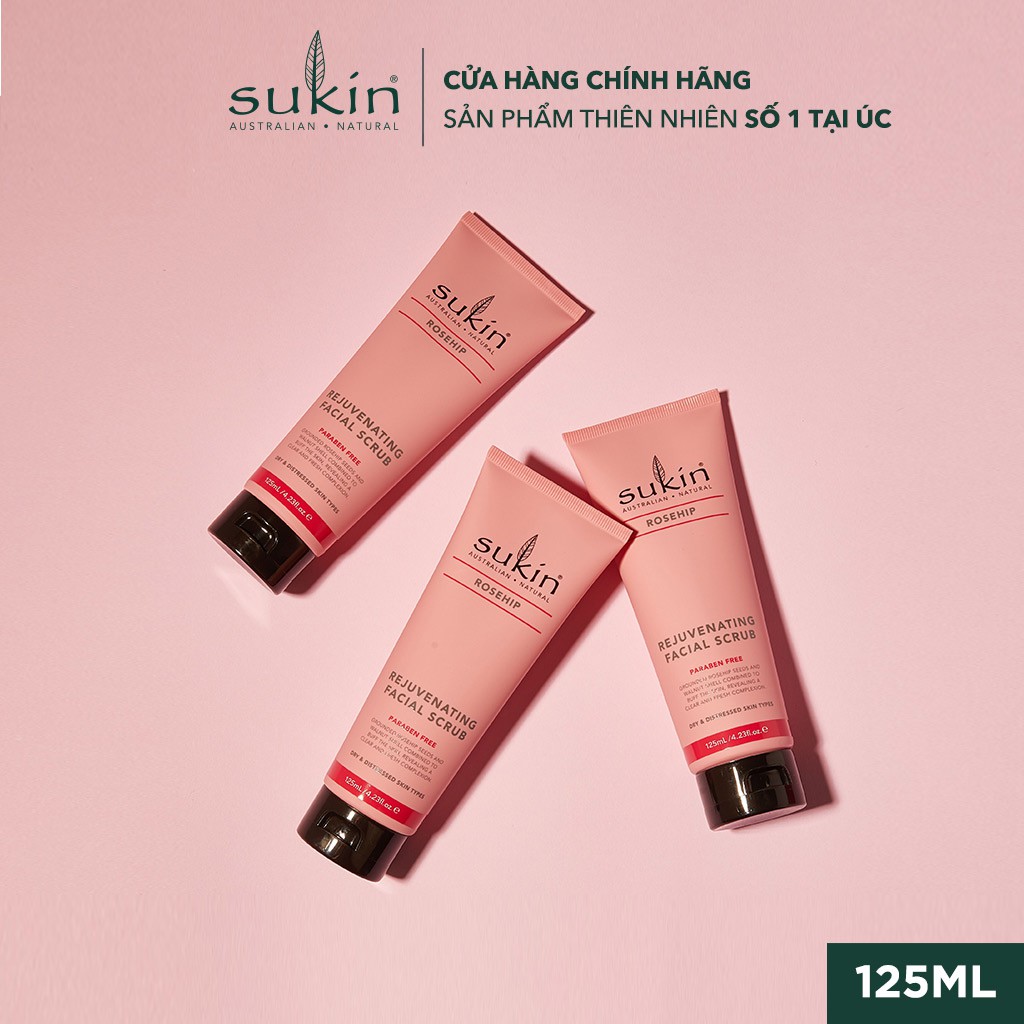 [Mã FMCGMALL -8% đơn 250K] Kem Làm Sạch Tế Bào Chết Da Mặt Tầm Xuân Sukin Rosehip Rejuvenating Facial Scrub 125ml | BigBuy360 - bigbuy360.vn
