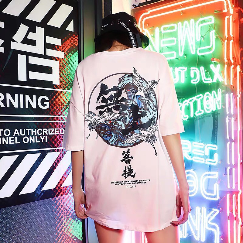 Áo thun tay lỡ unisex form rộng WIND DISOUT phông rộng nam nữ phong cách oversize ulzzang | BigBuy360 - bigbuy360.vn