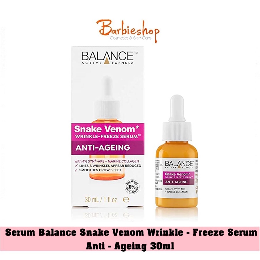 Serum Balance Snake Venom Wrinkle - Freeze ( Chiết Xuất Nọc Rắn) 30ml