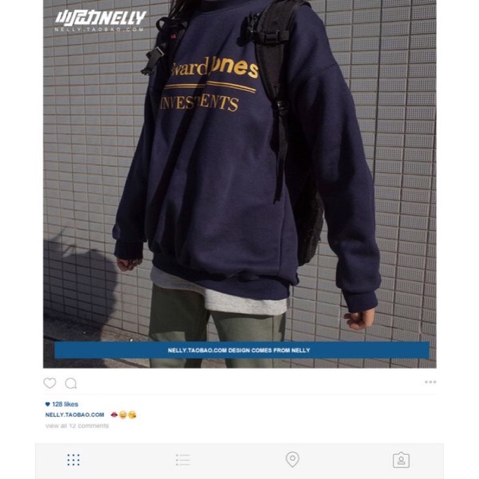 Áo sweater nelly nỉ sale (có sẵn) edward jones