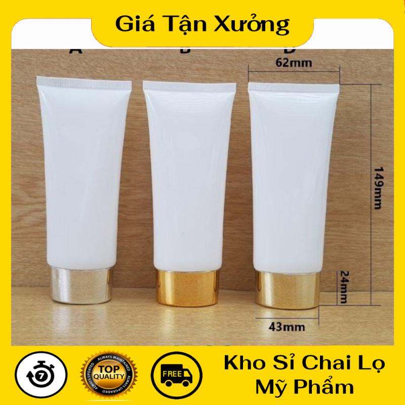 Tuýp Chiết Mỹ Phẩm ❤ TRÙM SỈ ❤ Tuýp nhựa (tube) chiết mỹ phẩm 50ml, 100ml nắp xi đựng kem chống nắng, sữa rửa mặt