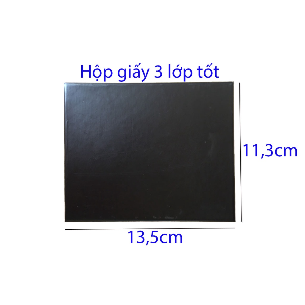 Hộp đựng ví màu đen sang trọng rất thích hợp khi tặng quà Elenda: HV001