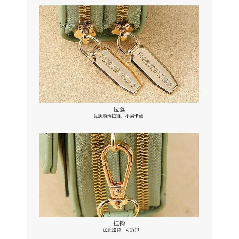 Túi xách FY khóa kéo đeo vai siêu xinh