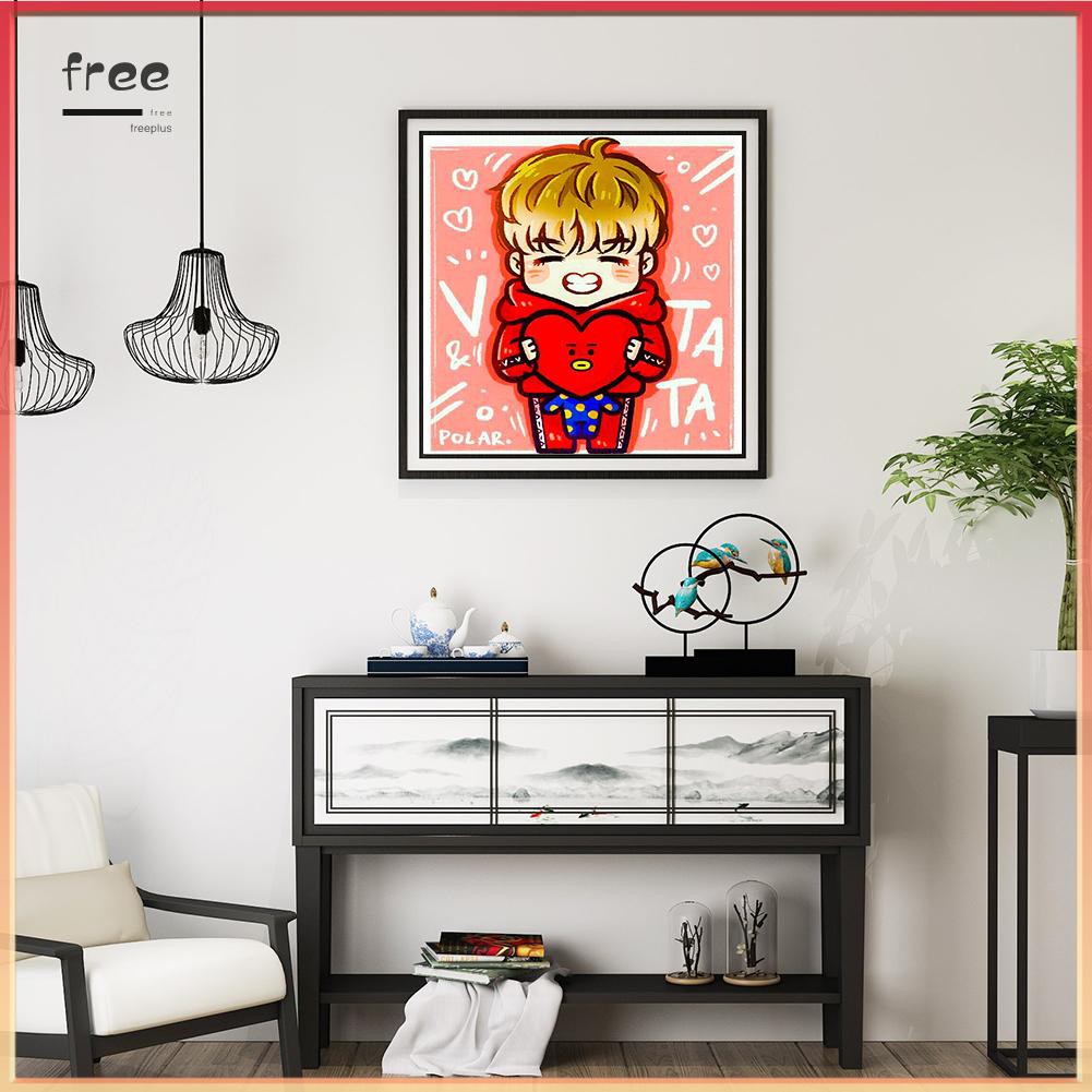 Tranh Đính Đá Tự Làm Trang Trí Nhà 5d Hình Bts | BigBuy360 - bigbuy360.vn